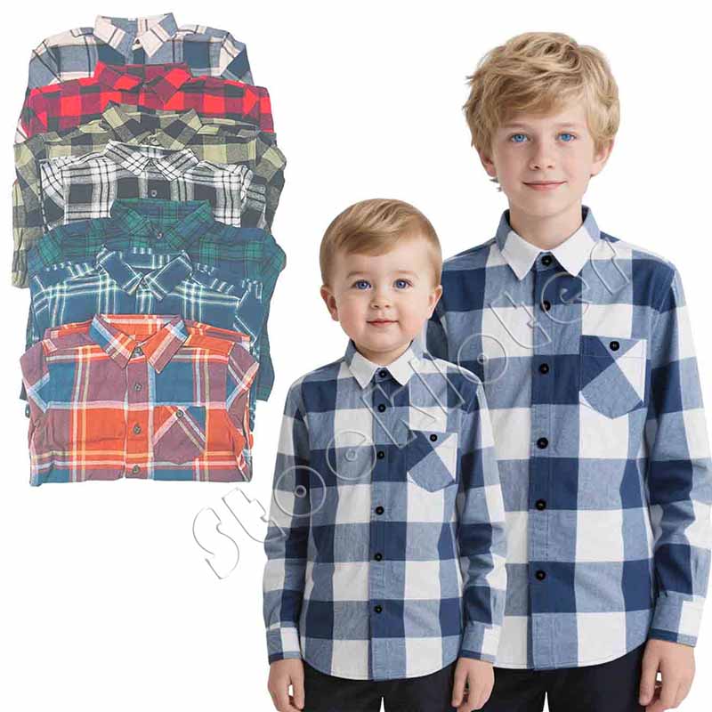 Liquidation stock flannel shirts teens