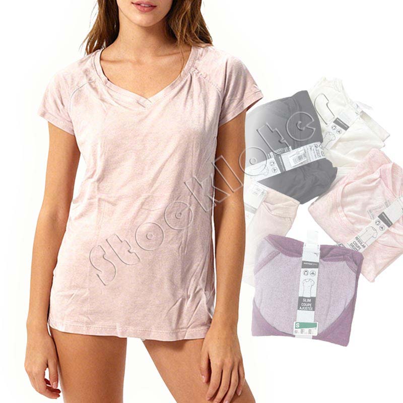 Wholesale stock t shirts cotton women decathlon