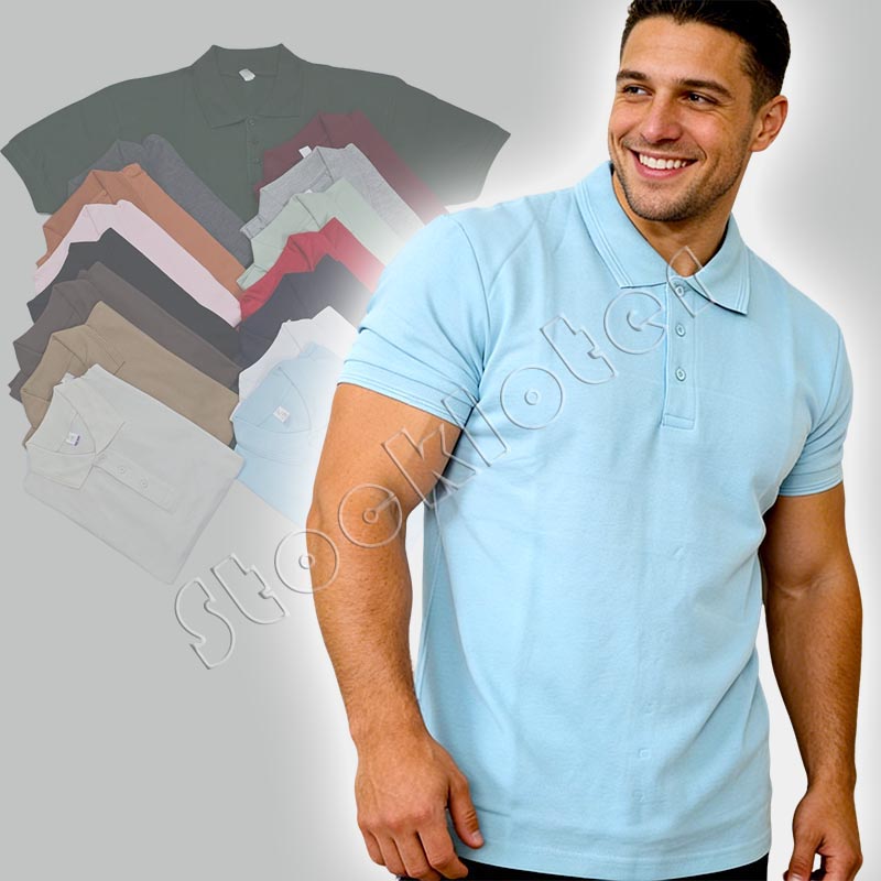 Stock Mens Short Sleeves Polo T Shirts